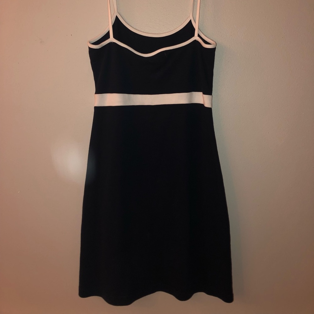 Brandy Melville Navy Stripe Dress - Picture 2 of 2